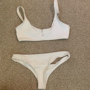 White bikini bought from revolve